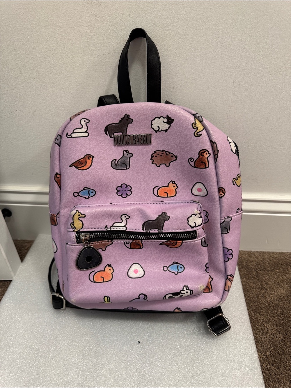 Fruits basket animation character mini backpack